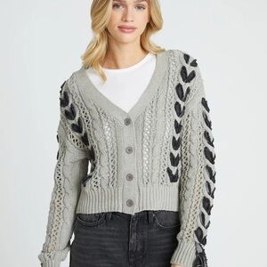 Driftwood Sweater Cardigan Grey size L new